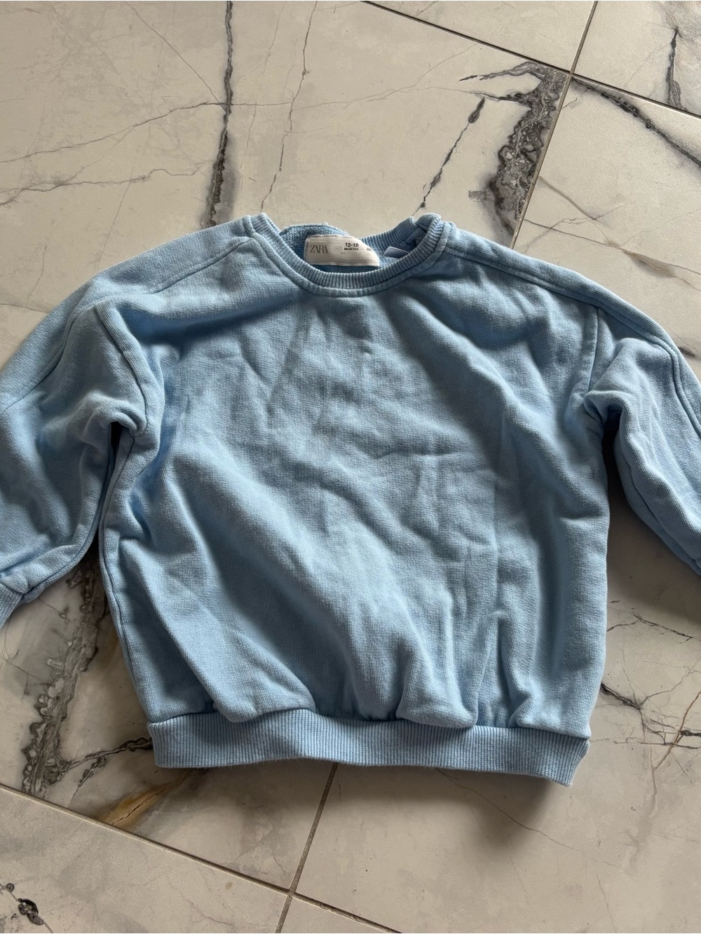 Zara Light Blue Kids Sweatshirt